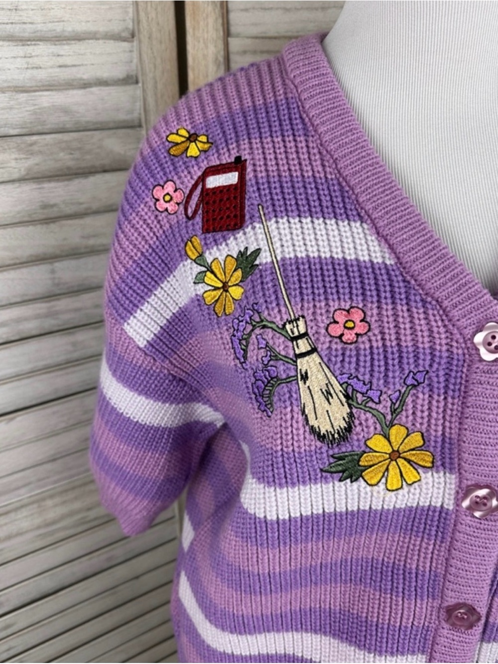 Her Universe Studio Ghibli Kiki's Delivery Service Icons Short-Sleeve Cardigan M - Picture 4 of 10